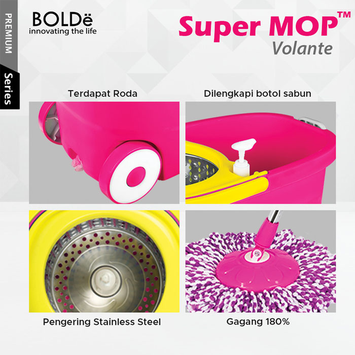 Bolde Super MOP Volante - Pink